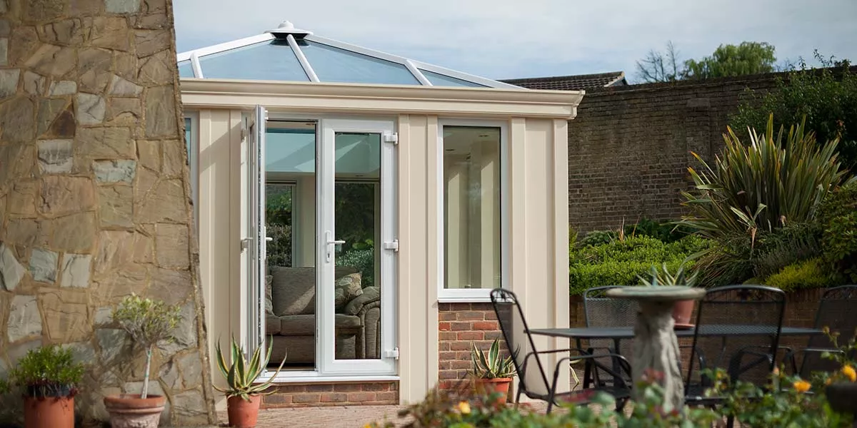 Cream Loggia Conservatory & French Doors