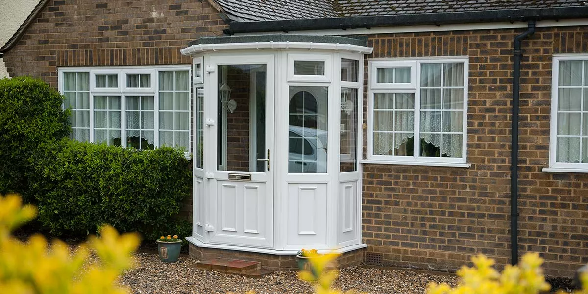 White UPVC Porch