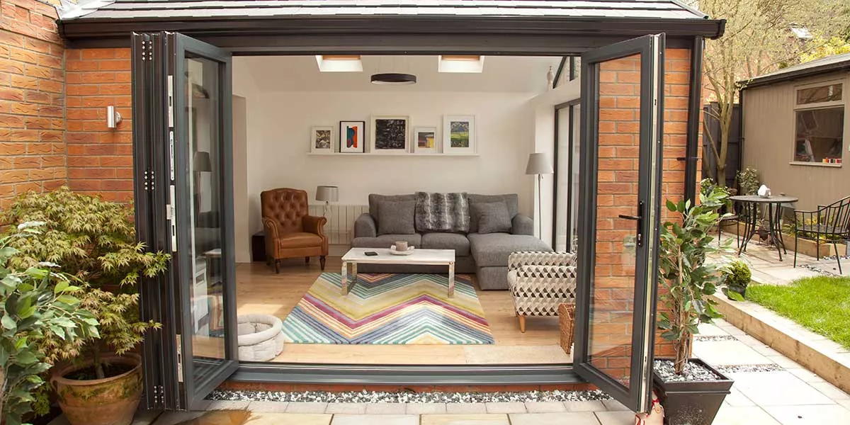 Tiled Roof Orangery with Bi-Folding Doors